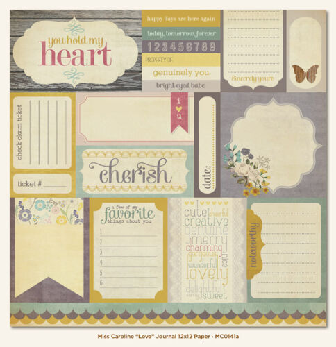 MYM Cardstock - Miss Caroline Love Journal